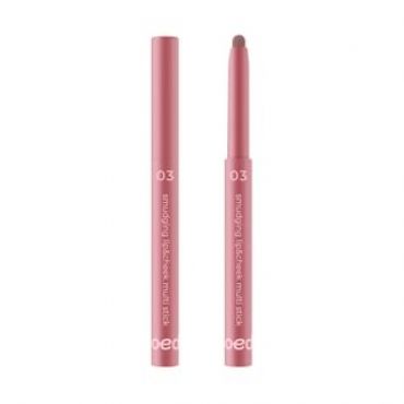 twoedit - Smudging Lip & Cheek Multi Stick - 3 Colors #03 Rare Rose