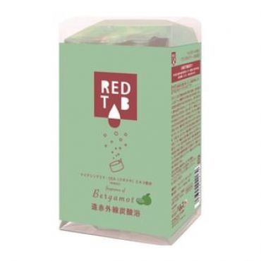Health Lab - Red Tab Far Infrared Carbonated Bath Tablet Bergamot - 50g x 6