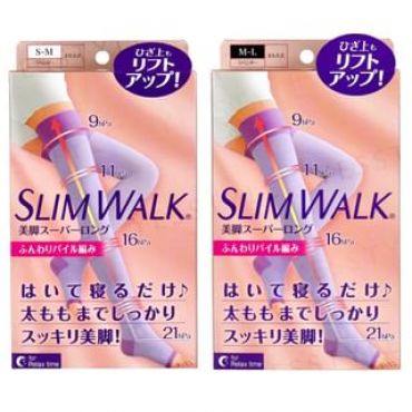 Compression Super Long Stockings For Relax Time 1 pair - Purple - M-L