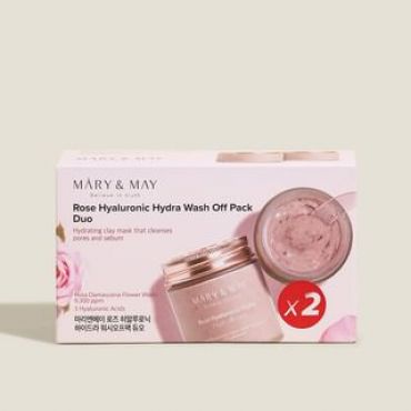 Mary&May - Rose Hyaluronic Hydra Wash Off Pack Duo Set 2 pcs