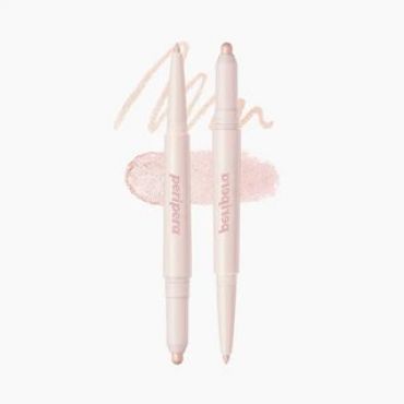 peripera - Sugar Twinkle Duo Eye Stick - 3 Colors #01 Dewy Nude