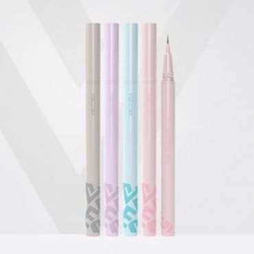 VEECCI - Colorful Liquid Eyeliner / Smiling Aegyosal Eyeliner - 4 Colors 02# Chocolate Brown - 0.55ml