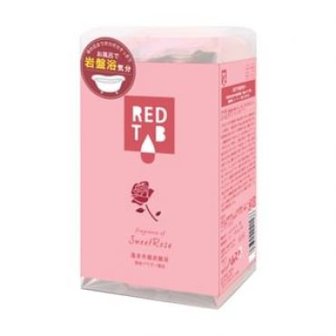Health Lab - Red Tab Far Infrared Carbonated Bath Tablet Sweet Rose - 50g x 6