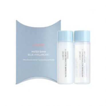 LANEIGE - Water Bank Blue Hyaluronic 2 Step Essential Kit For Combination To Oily Skin 2 pcs