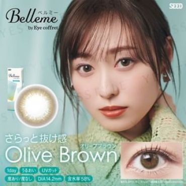 SEED - Belleme by Eye Coffret 1 Day Color Lens Olive Brown P-9.00 (10 pcs)