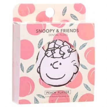 Fine - Peanuts Snoopy & Friends Dental Floss Peach 1 pc