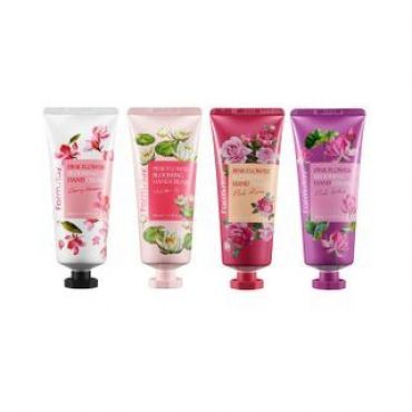 Farmstay - Pink Flower Blooming Hand Cream - 4 Types Pink Lotus