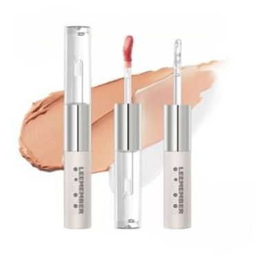 LEEMEMBER - Matte Gloss Non-Stick Double-Ended Liquid Lipstick - 5 Colors #SLP09 - 2.2g*2