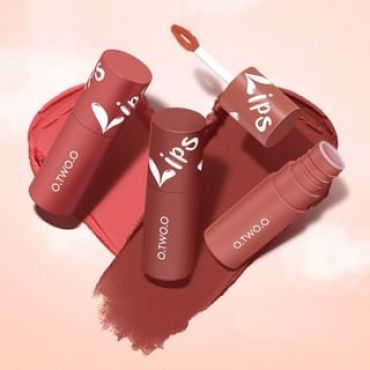 O.TWO.O - Velvet Matte Lip & Cheek Mud (1-5) #01 Bloom - 2g
