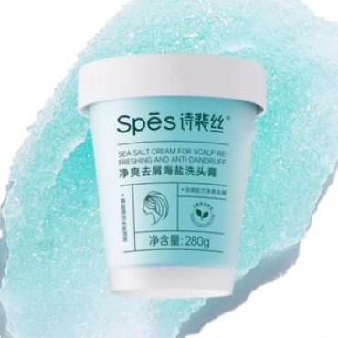 Spes - Anti-Dandruff Sea Salt Shampoo #Blue - 280g