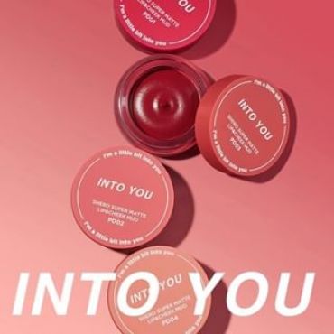 INTO YOU - New Canned Lip & Cheek Mud - 3 Colors #PD03 Tile Red - 5g
