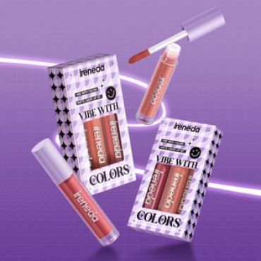 IRENEDA - Vibe With Colors Matte Liquid Lipstick Set - 3 Types PK02# Nutty Flavor (1.2g x 3pcs)