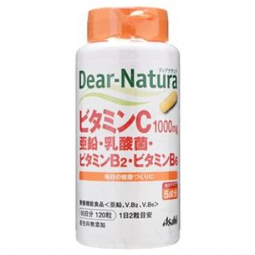 Dear-Natura Vitamin C Zinc Lactic Acid Bacteria Vitamin B2 Vitamin B6 60 days 120 capsules