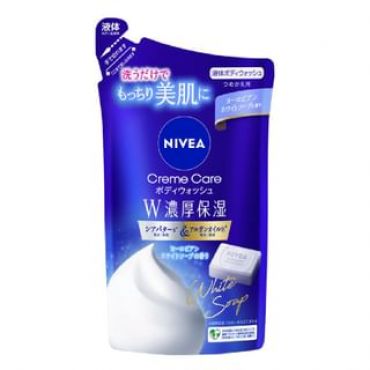 Nivea Japan - Cream Care Double Rich Moisture Body Wash European White Soap - 340ml Refill