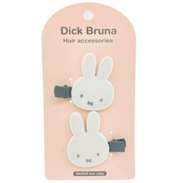Miffy Flocky Hair Clip (Set of 2) (IVORY) IVORY - 37 x 50 x 5mm