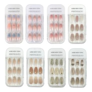 KISS NEW YORK - Press & Go Luxury Coffin Gel Nail Tips CPG13J - 30 pcs