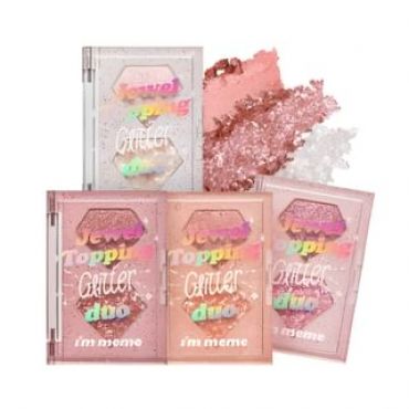 I'M MEME - Jewel Topping Glitter Duo - 4 Colors #02 Coral Jewel