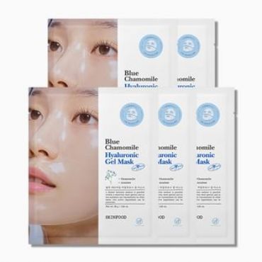 SKINFOOD - Blue Chamomile Hyaluronic Gel Mask Set 38g x 5 sheets