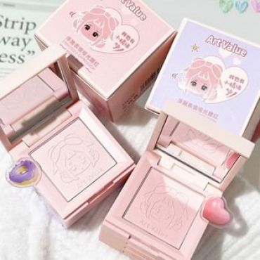 Art Value - 4 Colours Cartoon Embossed Matte Blush Palette 05# Energetic (2g x 4)