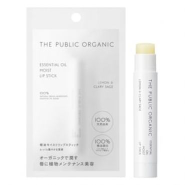 THE PUBLIC ORGANIC - Essential Oil Moist Lip Stick Lemon & Clary Sage