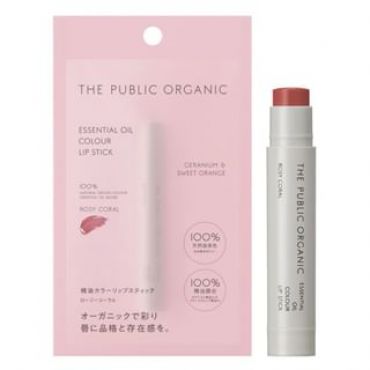 THE PUBLIC ORGANIC - Essential Oil Color Lip Stick Rosy Coral
