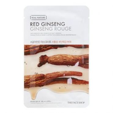 THE FACE SHOP - Real Nature Face Mask 1pc (20 Types) 20g Red Ginseng