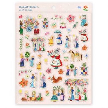 Rabbit garden /Aiko Fukawa Sticker One Size