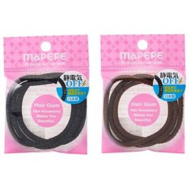 Mapepe Static Hair Tie Black - 3 pcs