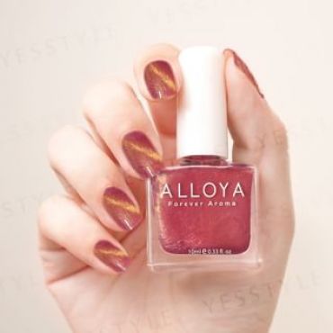 ALLOYA - Water-Based Natural Nail Polish Environmental Friendly 116 Colorful Red Yearning 10ml