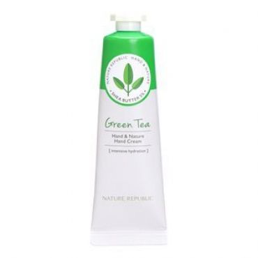 NATURE REPUBLIC - Hand & Nature Hand Cream - 23 Types New Package - Green Tea