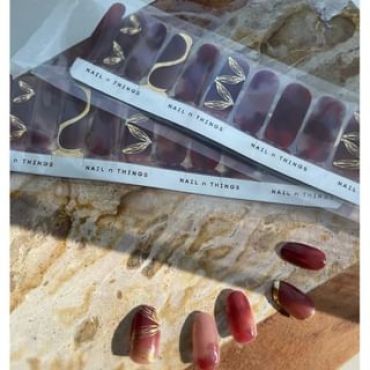 NAIL n THINGS - ND19 Drifting fire Self-Adhesive Design Nail Polish Wraps 1 set