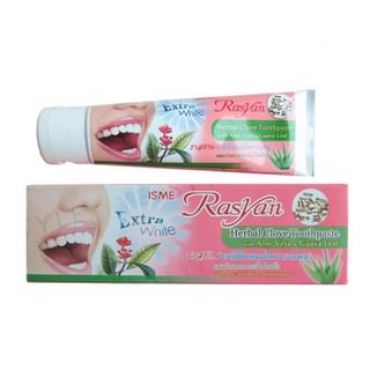 Rasyan - Extra White Herbal Clove Toothpaste With Aloe Vera & Guava Leaf 30g