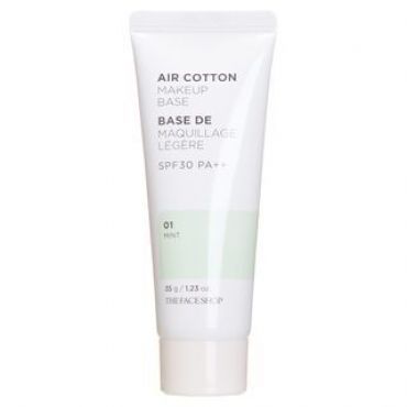 THE FACE SHOP - Air Cotton Makeup Base SPF30 PA++ (2 Colors) #01 Mint