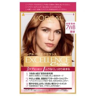 L'OREAL PARIS - Excellence Creme Hair Color 7WB Warm Bright Chestnut 1 Set