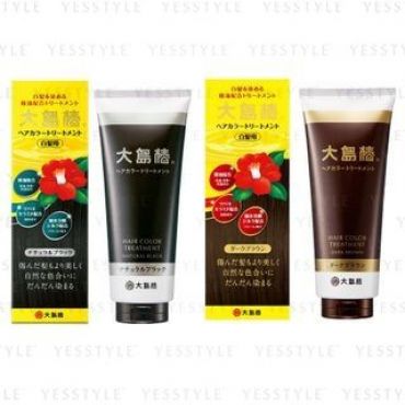 Oshima Tsubaki - Hair Color Treatment Natural Black - 180g