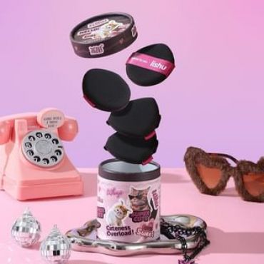 lishu  - Sweet Cool Series Air Cushion Powder Puff Set Air Cushion Powder Puff Set (4pcs)