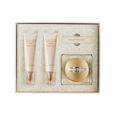 NATURE REPUBLIC - Ginseng Royal Silk Watery Cream With Eye Cream Special Set 3 pcs