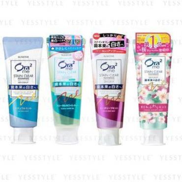 Sunstar - Ora2 Me Stain Clear Toothpaste Peach Leaf Mint - 130g