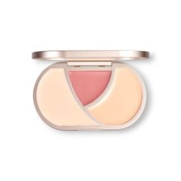 BINCAVIDOU - 3-Color Hydrating Multi-Purpose Concealer Palette - 2 Types RE01# Peach Pink - 12g