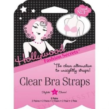 Hollywood Fashion Secrets - Clear Bra Straps 2 pairs