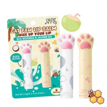 UNICAT - Cat Paw Lip Balm Set Coconut + Honey 1 set