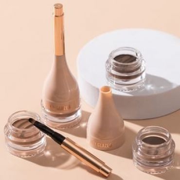 BEAUTY GLAZED - Natural Shaping Eyebrow Cream with Brush - 6 Colours 103 Medium Brown - 5g