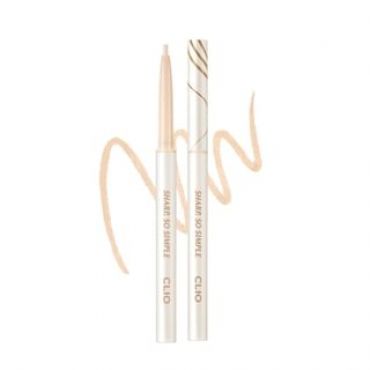 CLIO - Sharp So Simple Waterproof Pencil Liner - 7 Colors #07 Creamy Ivory