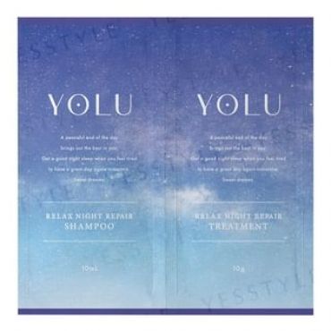 YOLU - Relax Night Repair Shampoo & Treatment Trial Set 10ml x 2
