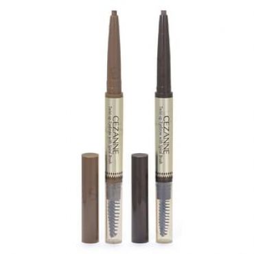 CEZANNE - Twist-Up Eyebrow With Spiral Brush 05 Natural Grey