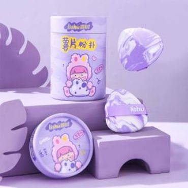 lishu  - Purple Potato Chip Air Cushion Powder Puff Set 05# Purple Potato Chip Puff Set (6pcs)