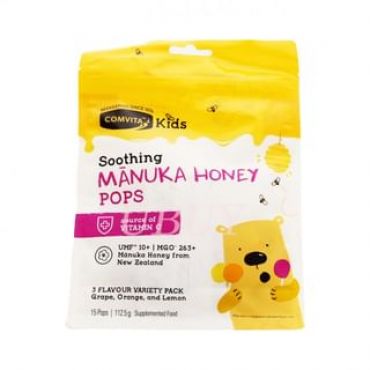 Kids Soothing Manuka Honey Pops 15 pops - Mixed Flavors