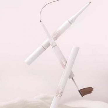 DEZONE - Dual Head Eyebrow Pencil & Brow Tint - 2 Colors H01 Greyish Brown (50mg + 1.2g)