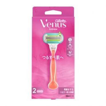 Gillette Japan - Venus Embrace Razor For Smooth Skin Body & 2 Blade 1 set