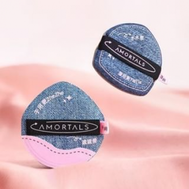 AMORTALS - Gemini Powder Puff Set With Case Puff Set (2pcs) with Case